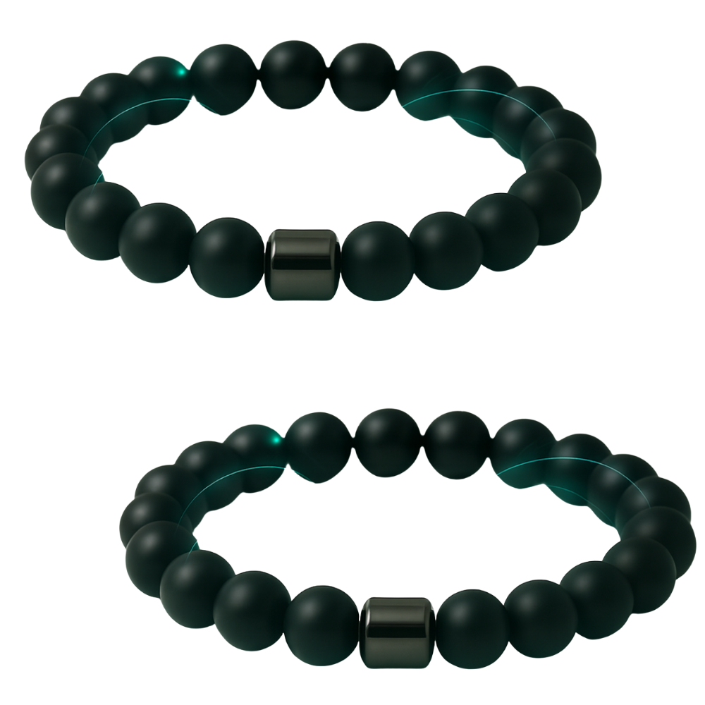 צמיד מגנטי טבעי להפחתת דחפים לאלכוהול