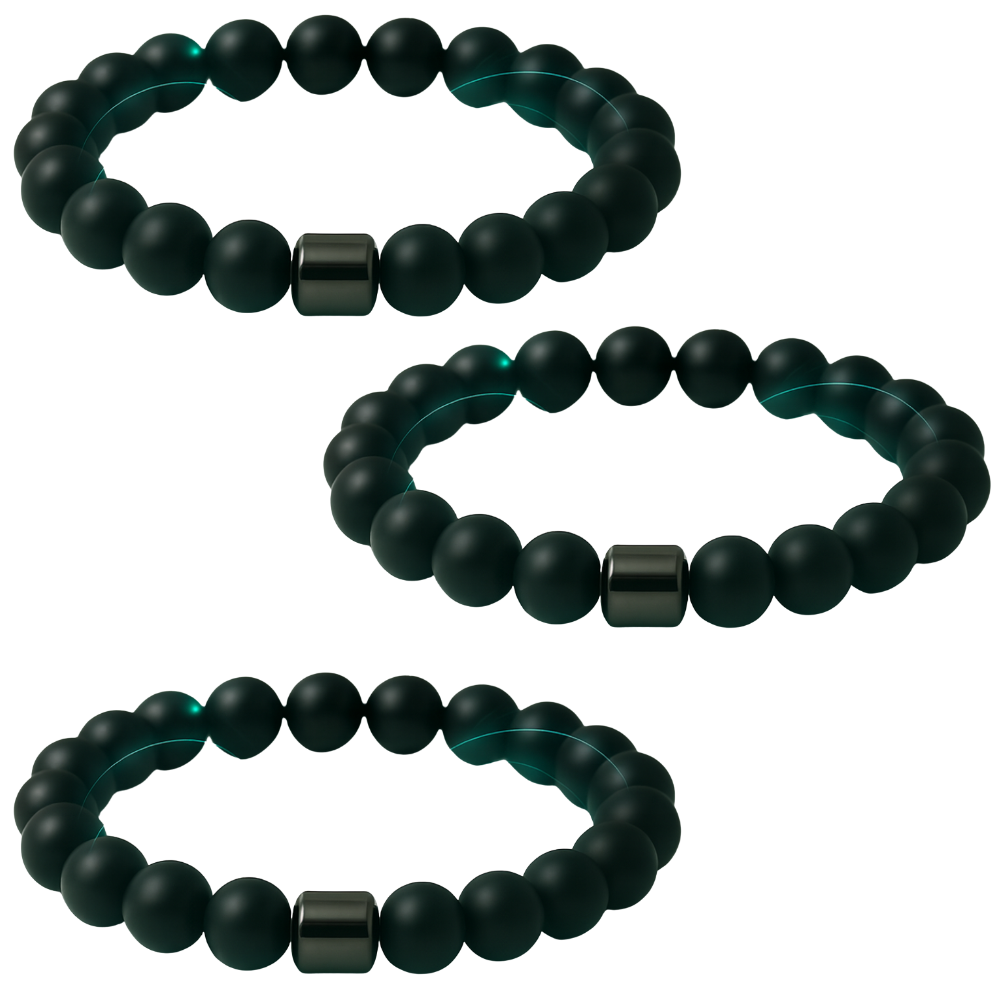 צמיד מגנטי טבעי להפחתת דחפים לאלכוהול