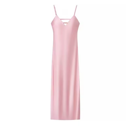 שמלת מחמיאה ומרווחת, ללא שרוולים