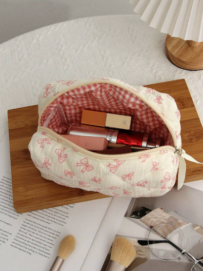 תיק איפור חמוד עם פפיון