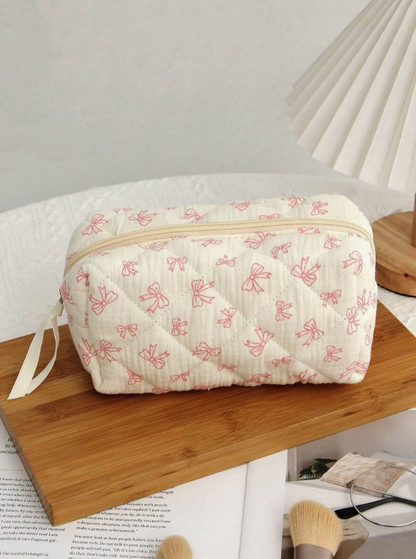 תיק איפור חמוד עם פפיון