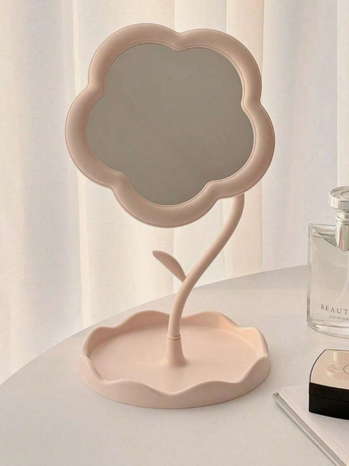 מראת איפור עם דוגמת פרחים