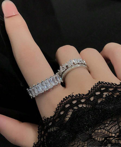 סט טבעות נחושת וכסף בגימור