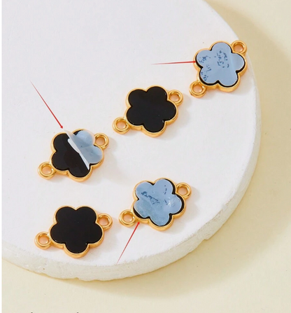 סט תכשיטים של 6 יחידות בסגנון תלתן