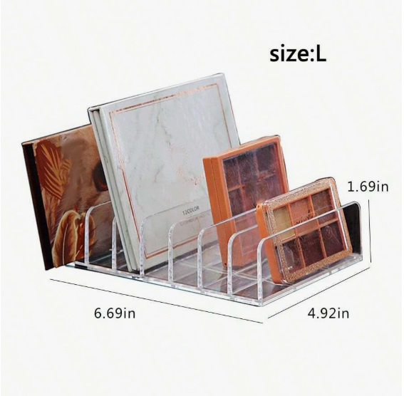 ארגונית איפור עם מגירות לפלטות צלליות