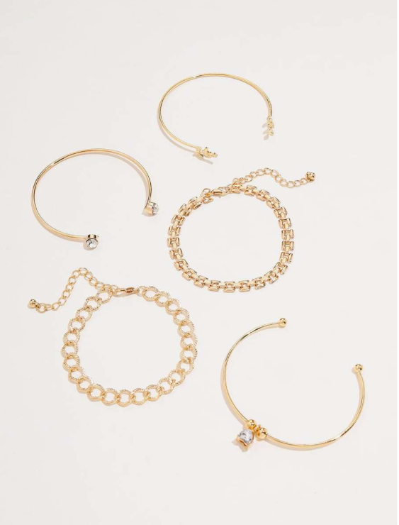 5 יחידות צמידי קישוט עלים