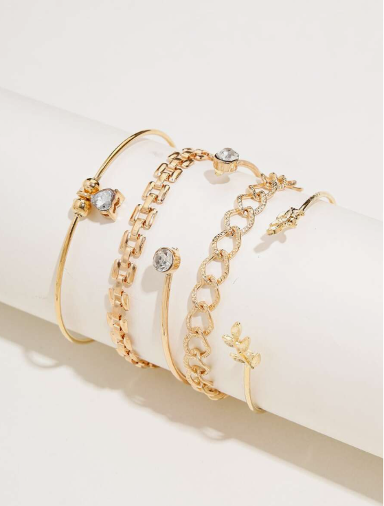 5 יחידות צמידי קישוט עלים