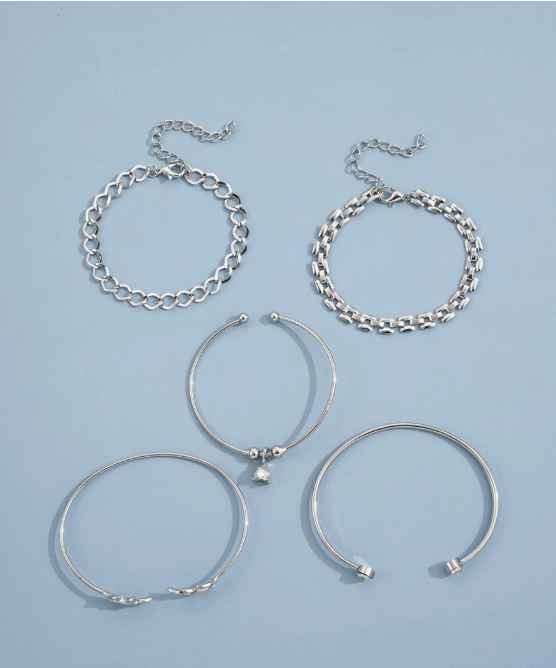 5 יחידות צמידי קישוט עלים