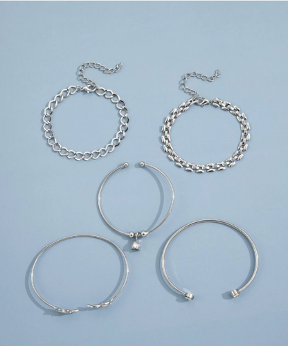 5 יחידות צמידי קישוט עלים