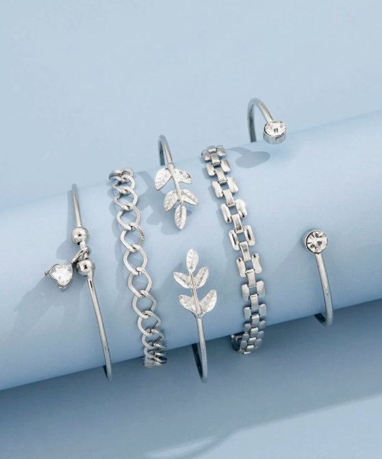 5 יחידות צמידי קישוט עלים