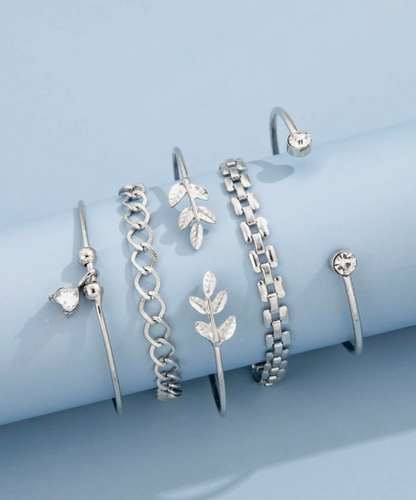 5 יחידות צמידי קישוט עלים