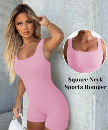 נשים ספורט Romper מחטב סרבל