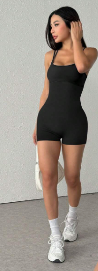 סרבל ללא גב, סרבל אטרקטיבי לבגדי ספורט, כושר, יוגה וחיטוב