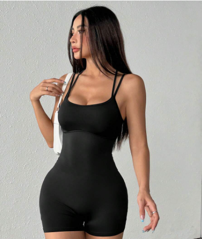 סרבל ללא גב, סרבל אטרקטיבי לבגדי ספורט, כושר, יוגה וחיטוב