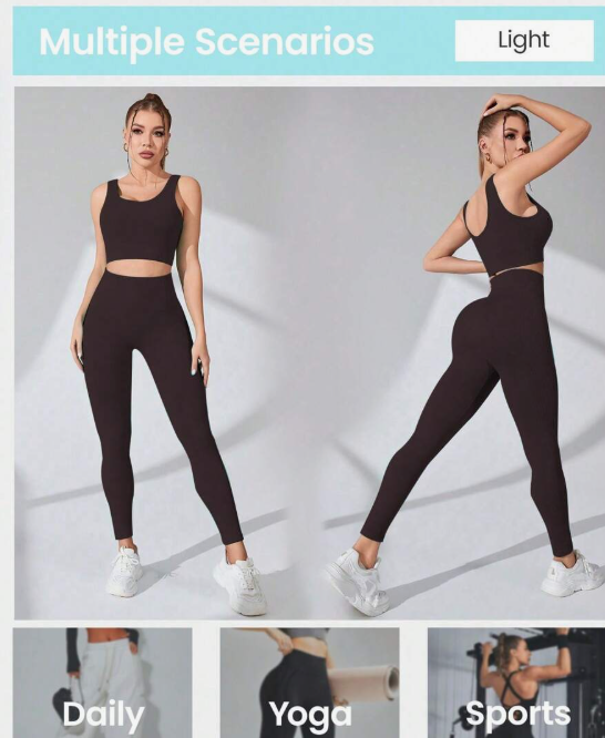 סט ספורט 2 חלקים של חזייה ספורטיבית