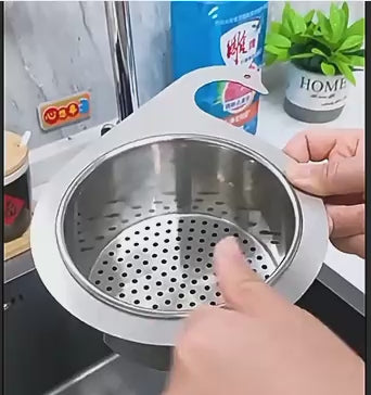 מסננת כיור ברזל נירוסטה למטבח